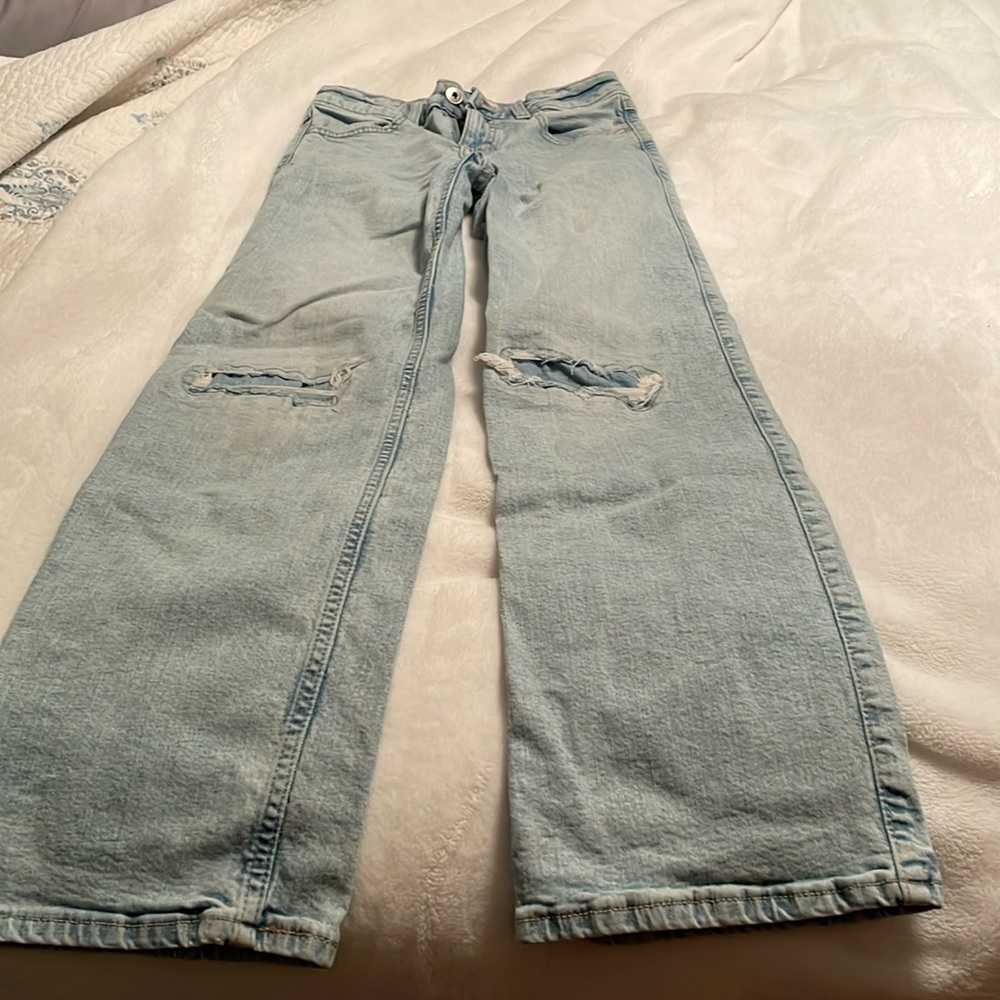 Abercrombie kids wide leg jeans
